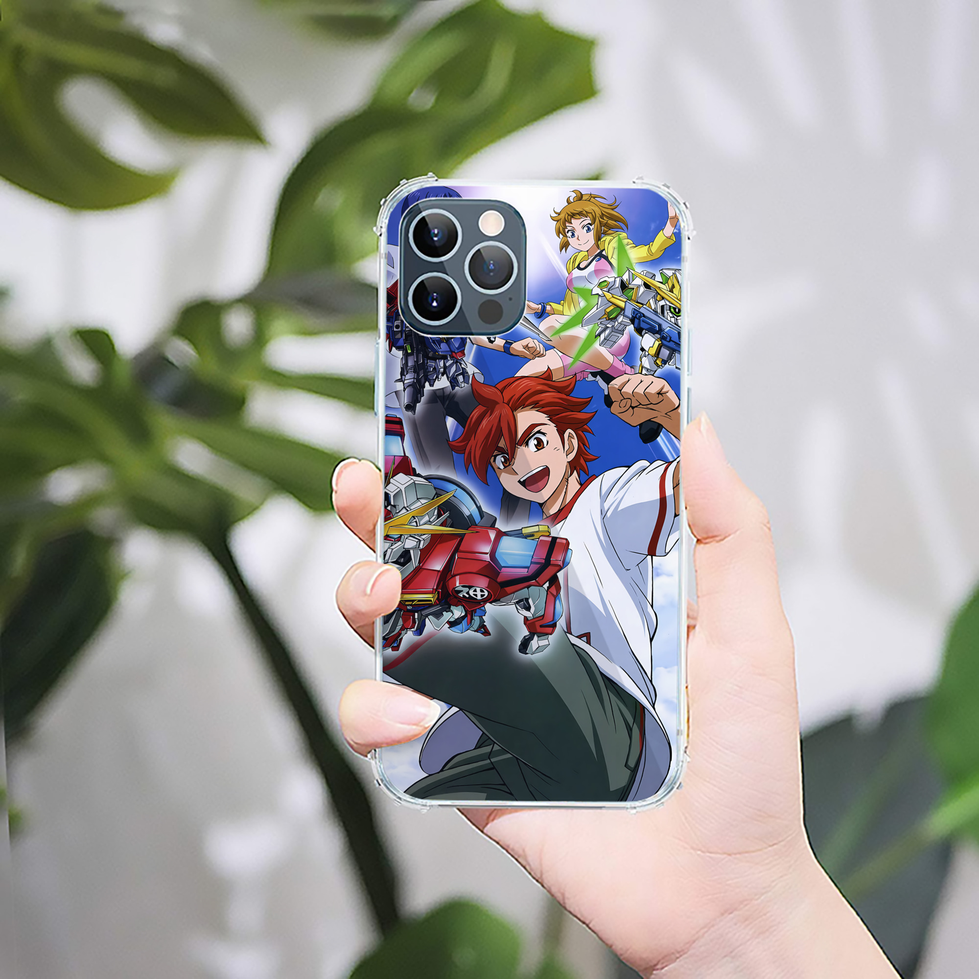 （画像用） 機動戦士ガンダム Mobile Suit Gundam 【iPhone 12シリーズ対応】透明スマホケース（クリアソフトケース）
